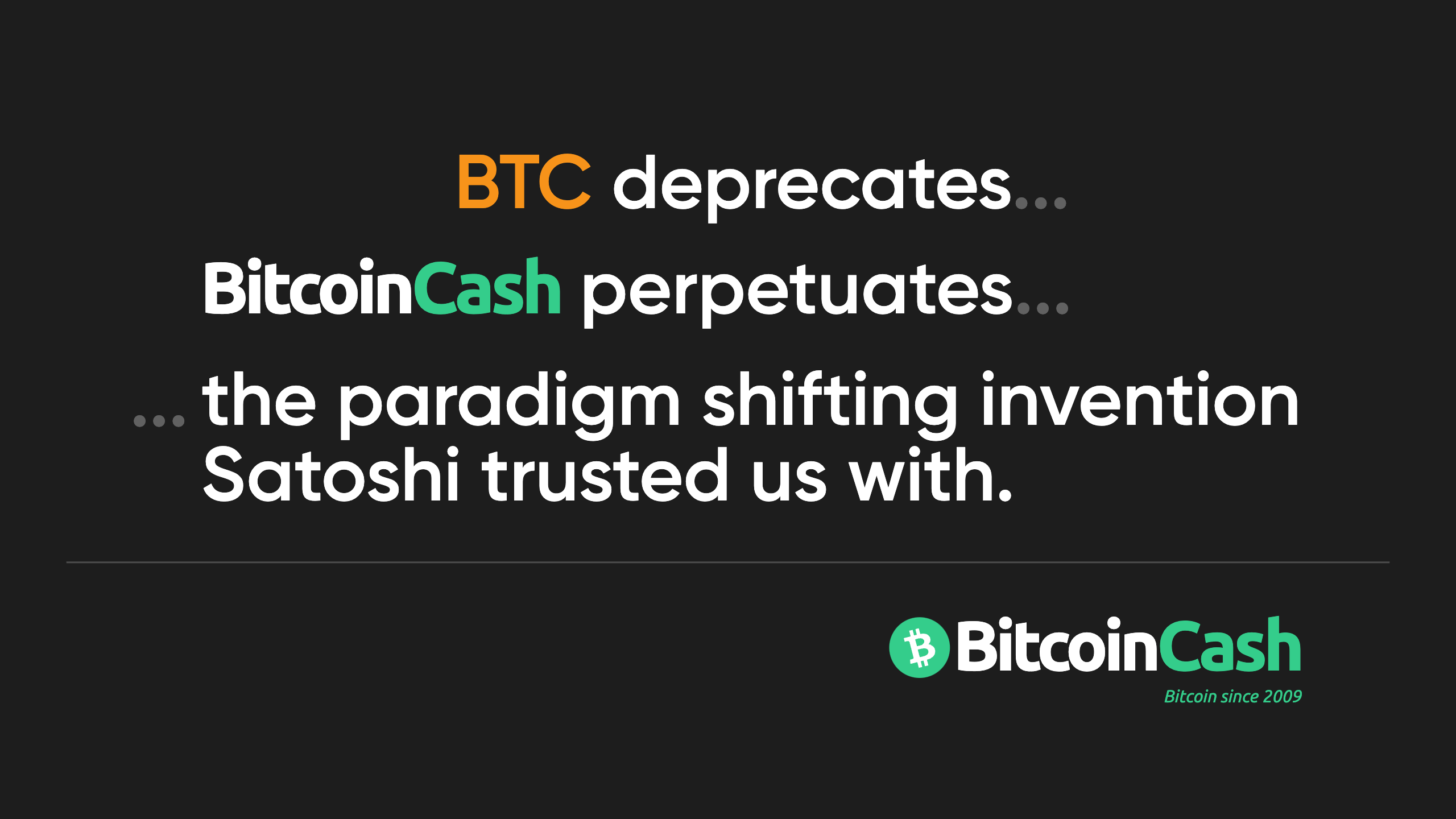 Bitcoin Cash perpetuates