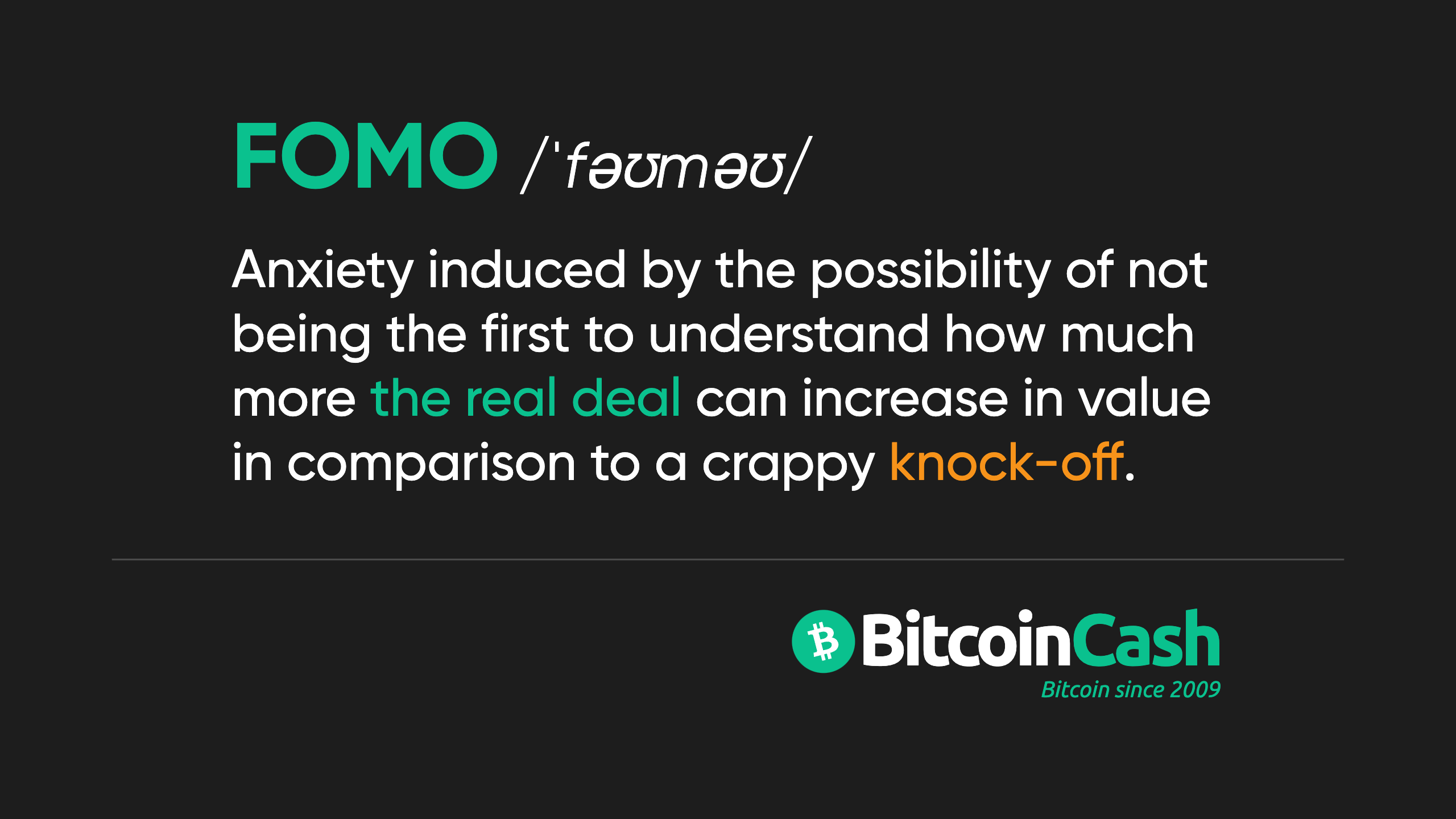 BCH is the real deal