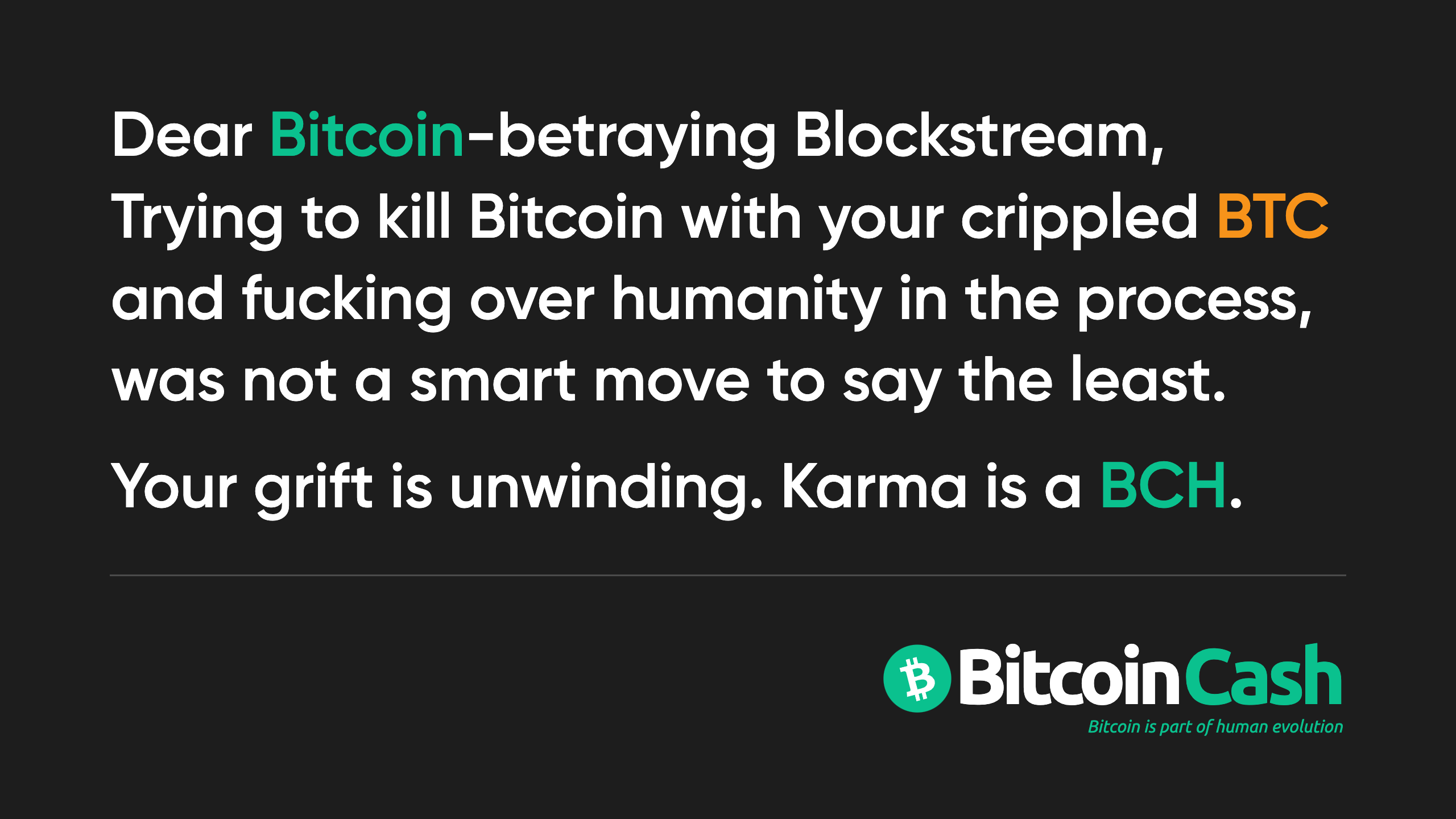 Karma is a BCH